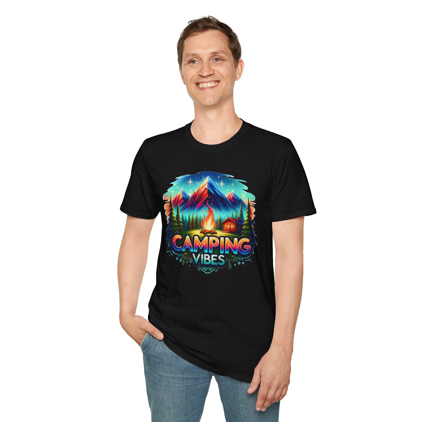 Camping Vibes Unisex Softstyle T-Shirt