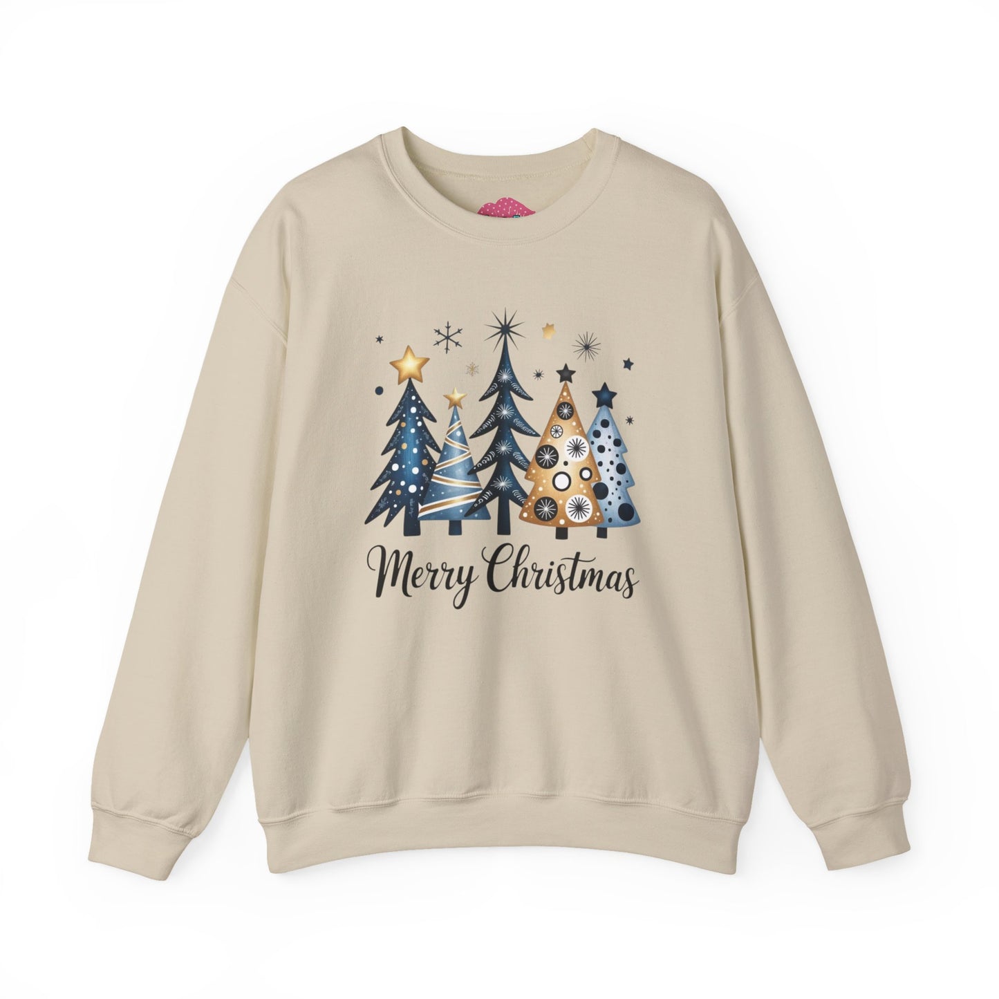 Golden Christmas Tree Crewneck Sweatshirt