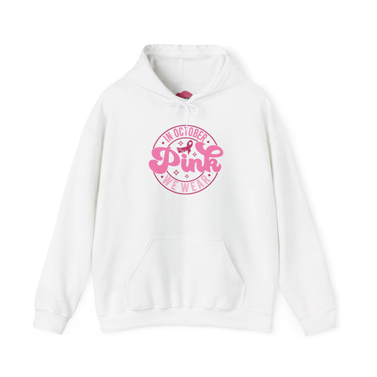 'In October We Wear Pink' Comfort Hoodie