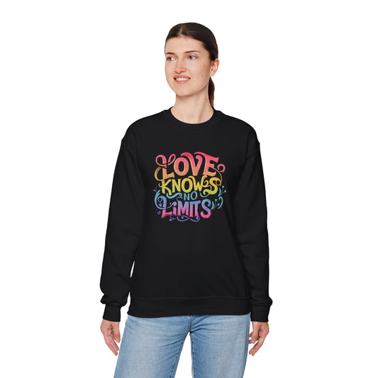 Love Knows No Limits Rainbow Unisex Sweatshirt