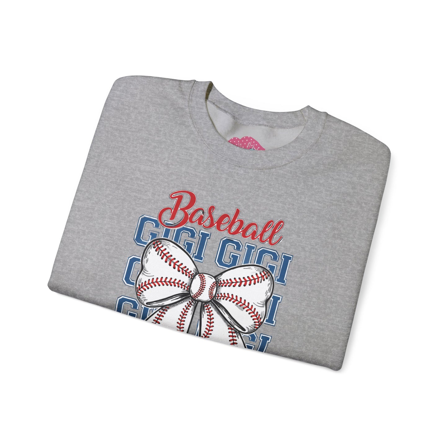 Gigi Baseball Bow Crewneck Sweatshirt