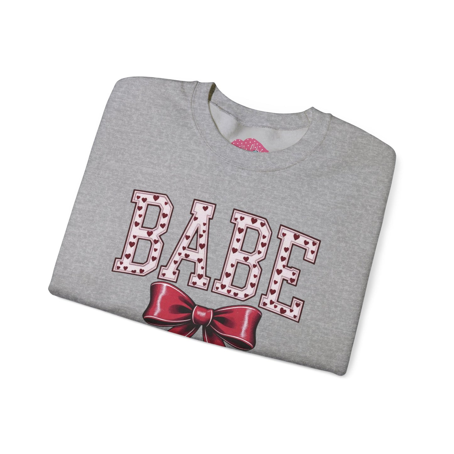 Babe Bow Crewneck Sweatshirt