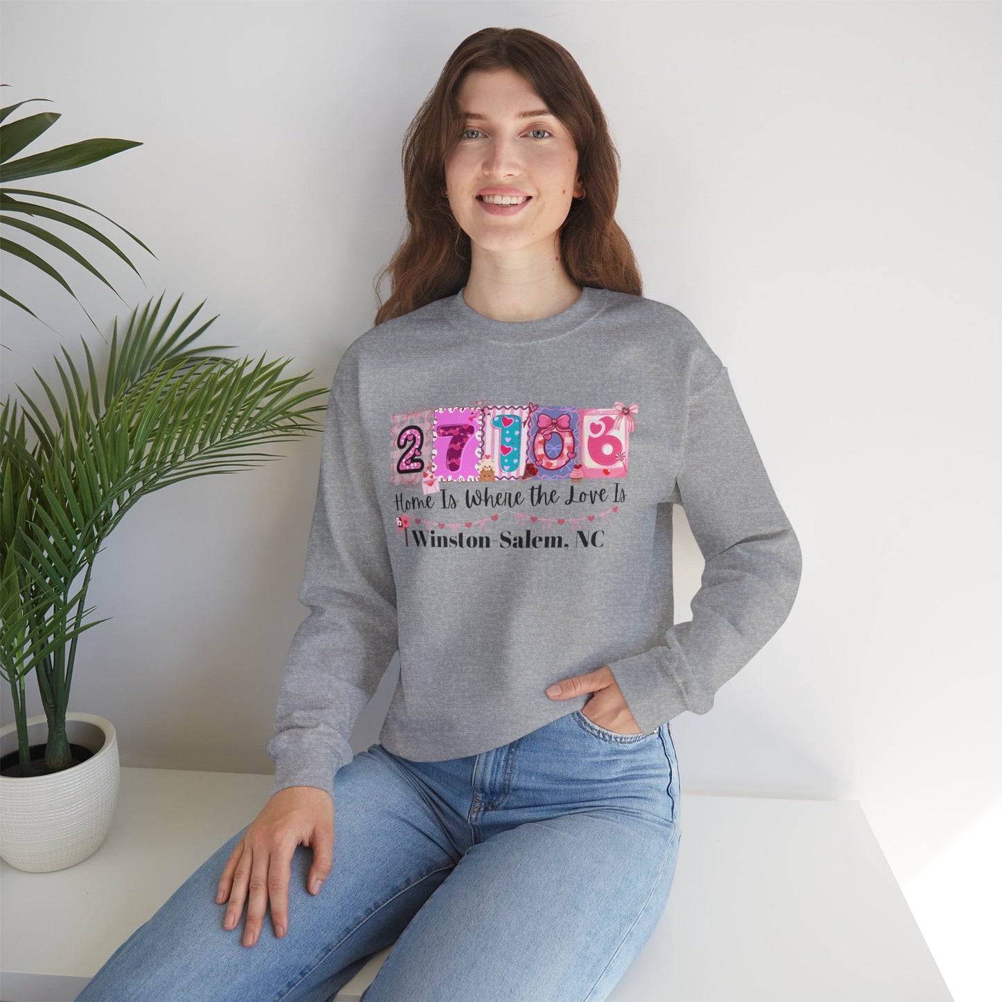 Home Is Where The Love Is Crewneck Sweatshirt