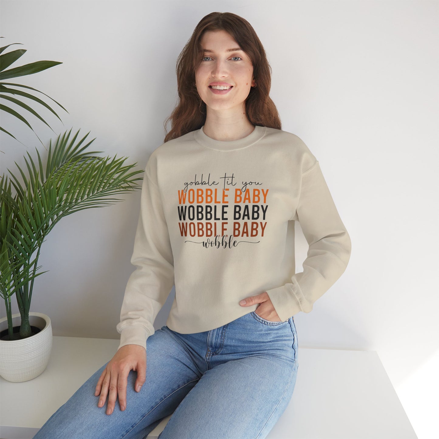 Wobble Baby Crewneck Sweatshirt - Unisex Heavy Blend™