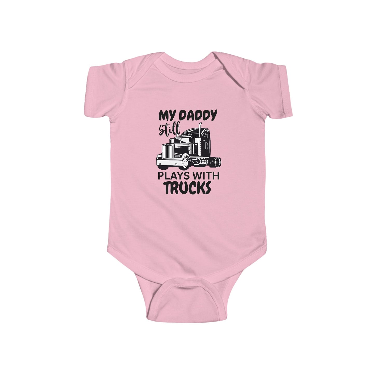 Plays With Trucks Baby Bodysuit