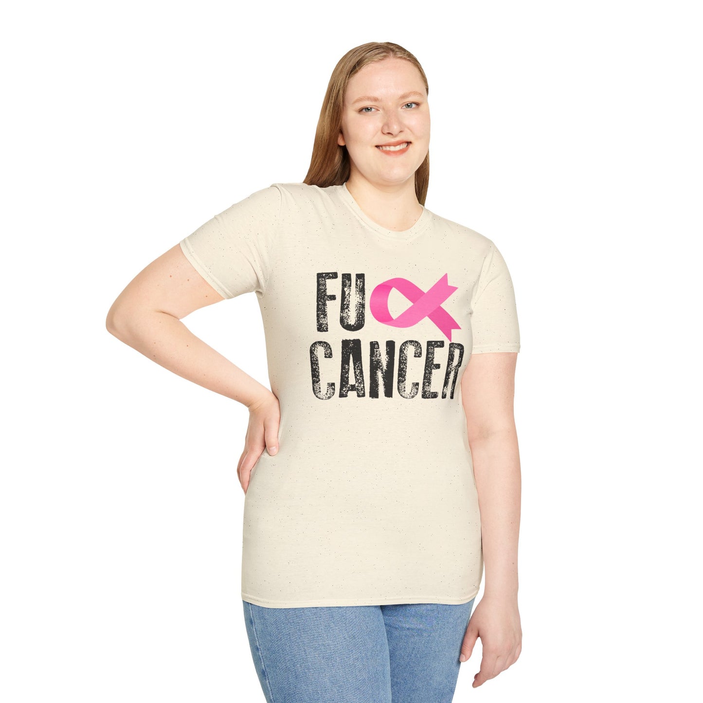 F-Cancer Awareness Unisex Soft Style Tee