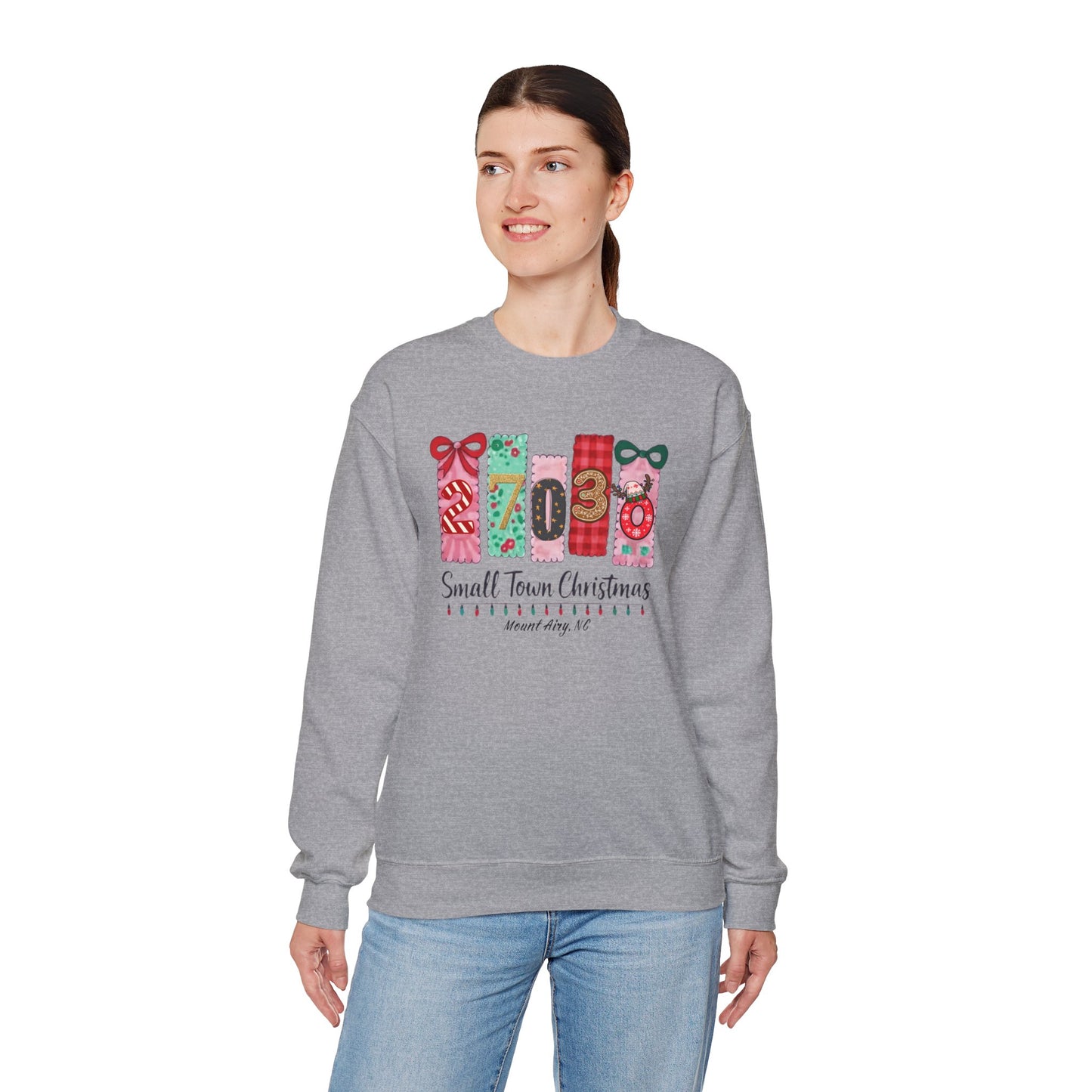 Small Town Christmas Zip Code Sweatshirt