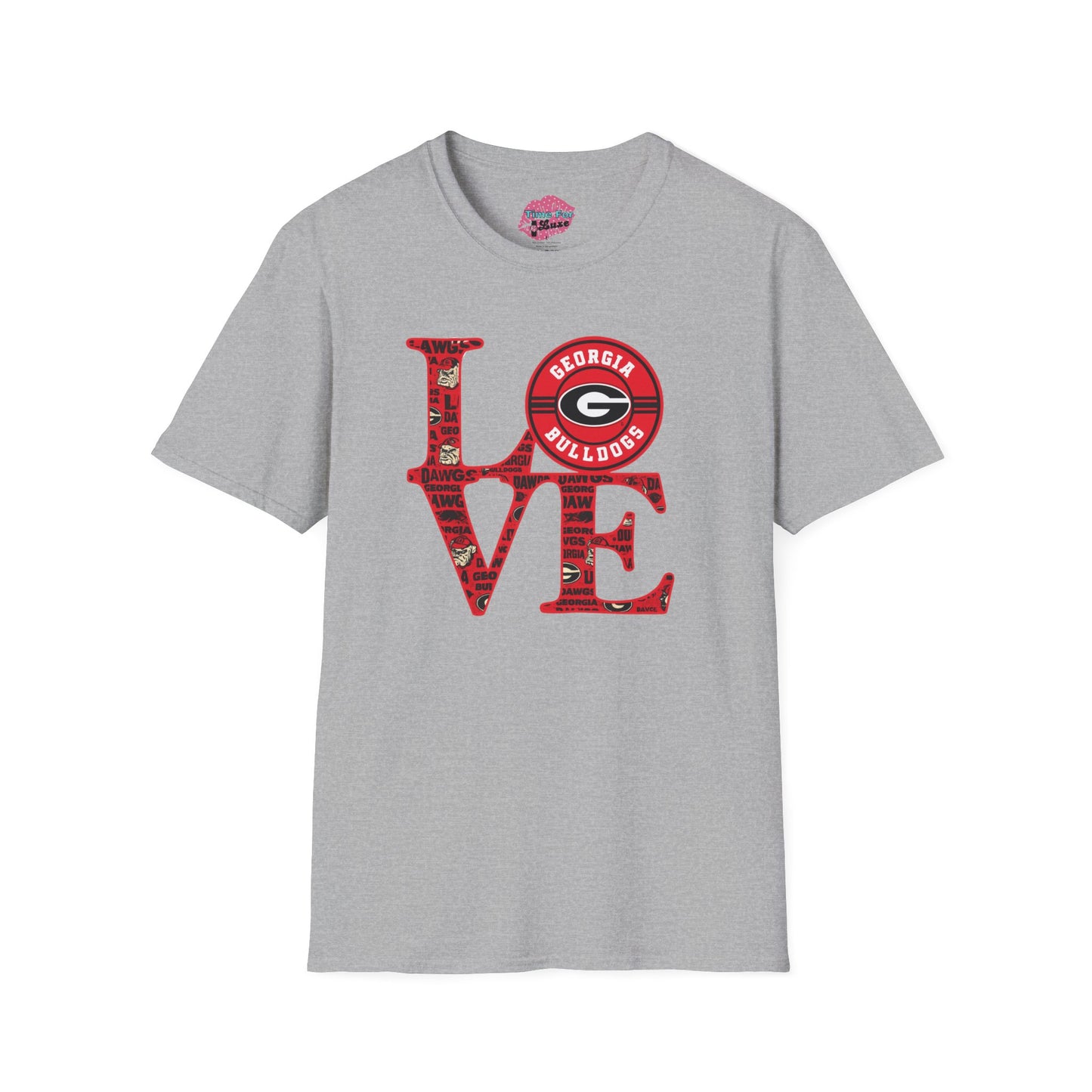 Georgia Bulldogs Love Unisex Soft Style Tee