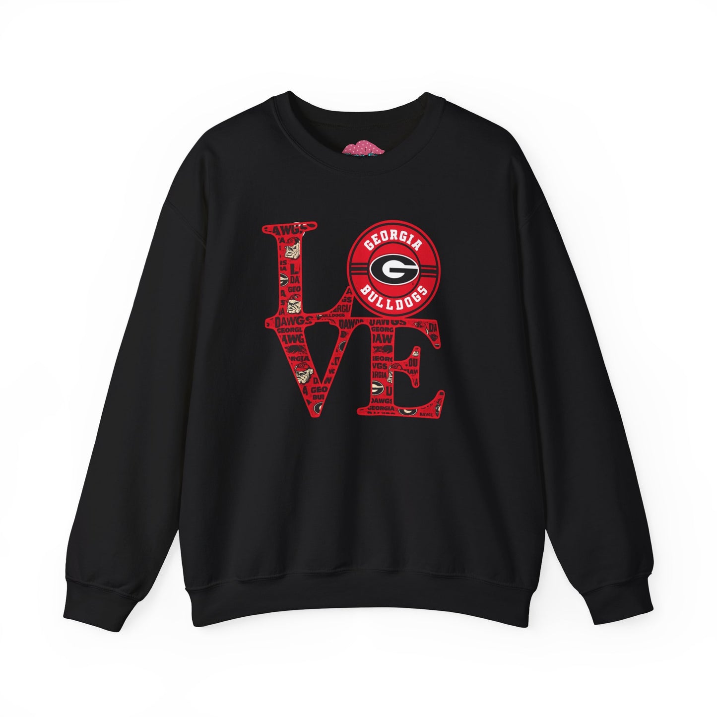 Georgia Bulldogs Love Crewneck Sweatshirt