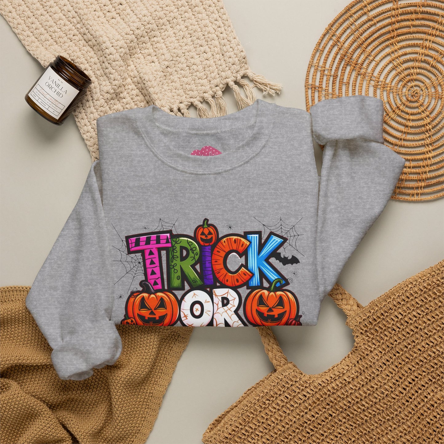 Halloween Trick or Treat Crewneck Sweatshirt