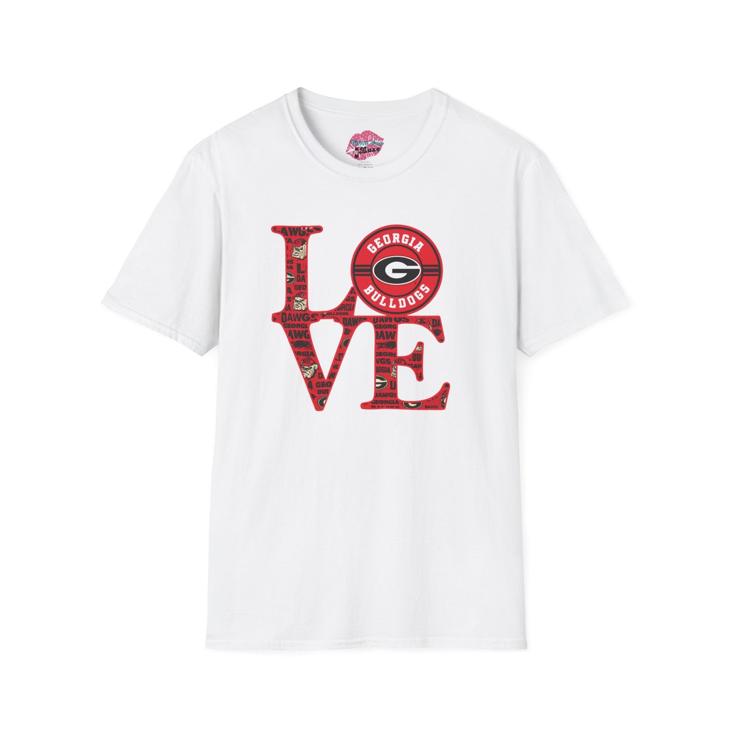 Georgia Bulldogs Love Unisex Soft Style Tee