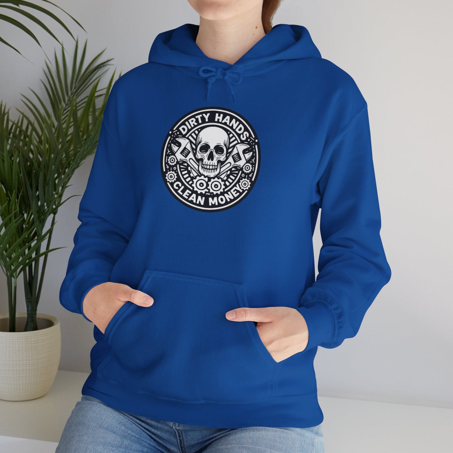 Dirty Hands Clean Money Skull Unisex Pullover
