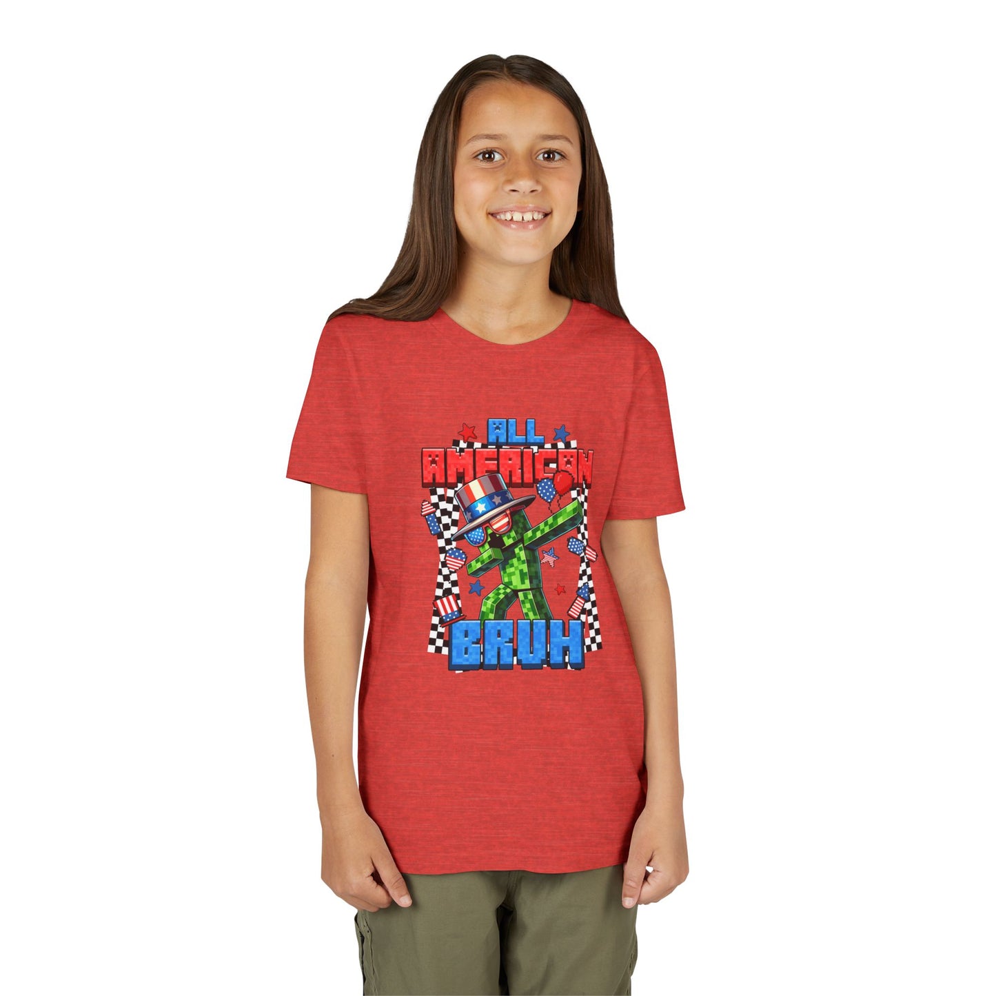 Patriotic "All American Bruh" Youth Tee