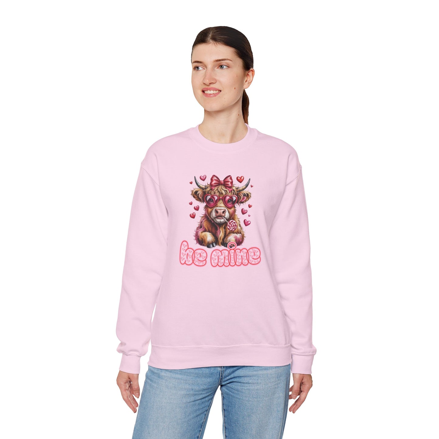 Valentine Cow 'Be Mine' Sweatshirt