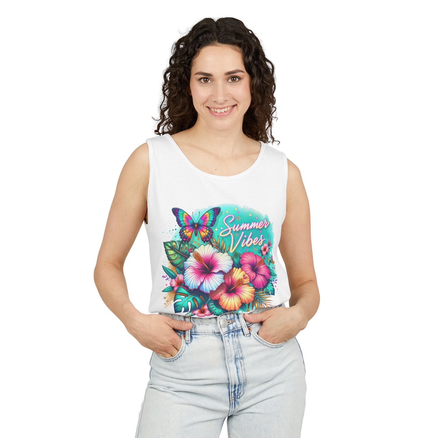 Summer Vibes Floral Tank Top