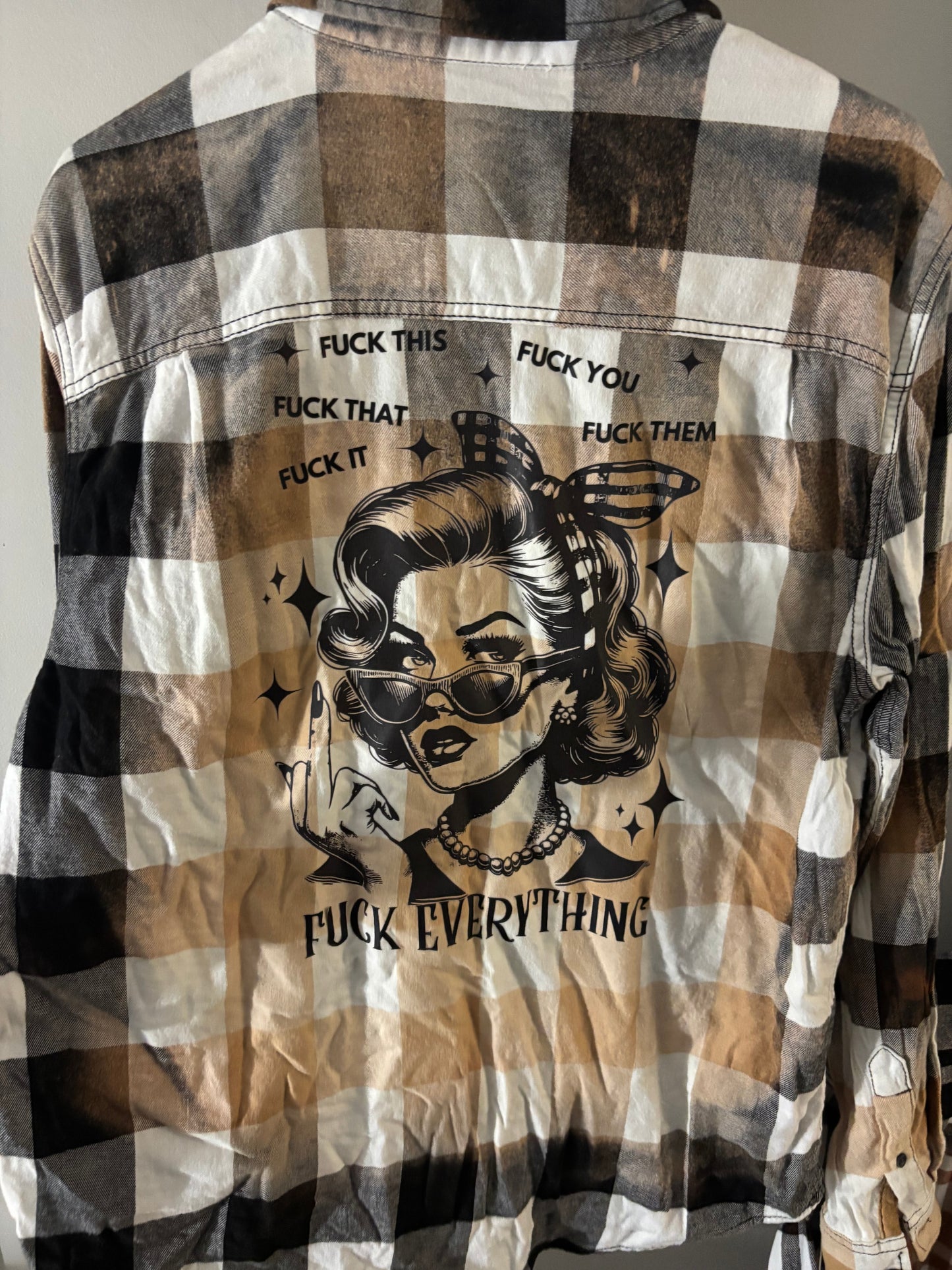 F Everything Bleached Flannel - Large