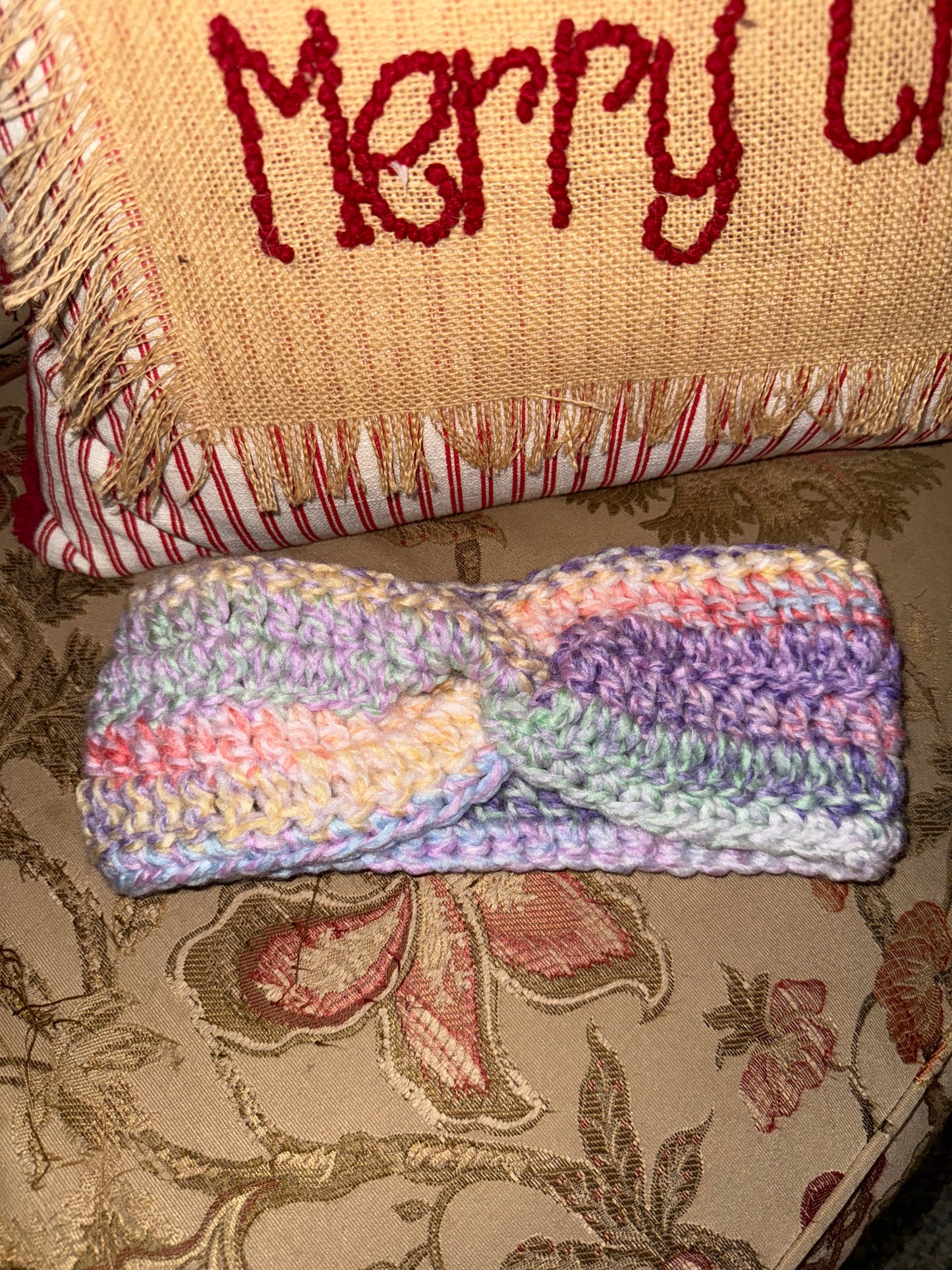 🌈 Radiant Luxe Crocheted Ear Warmer