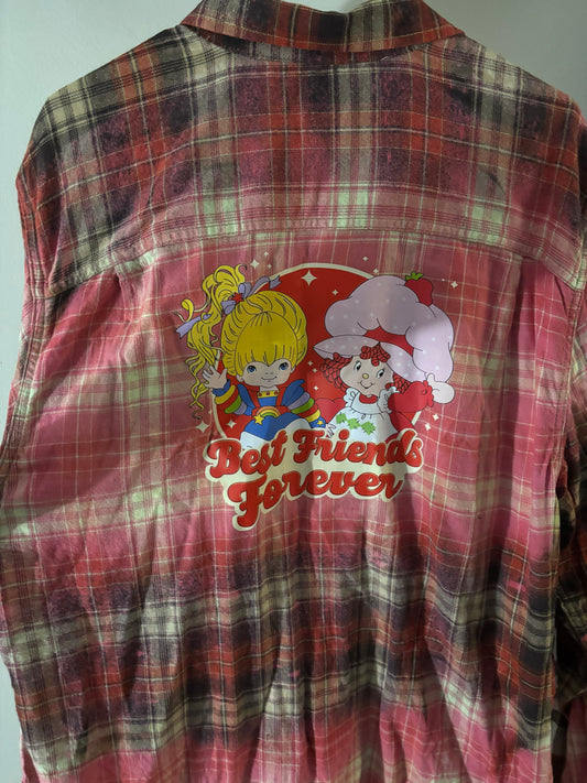 Best Friends Bleached Flannel-XL